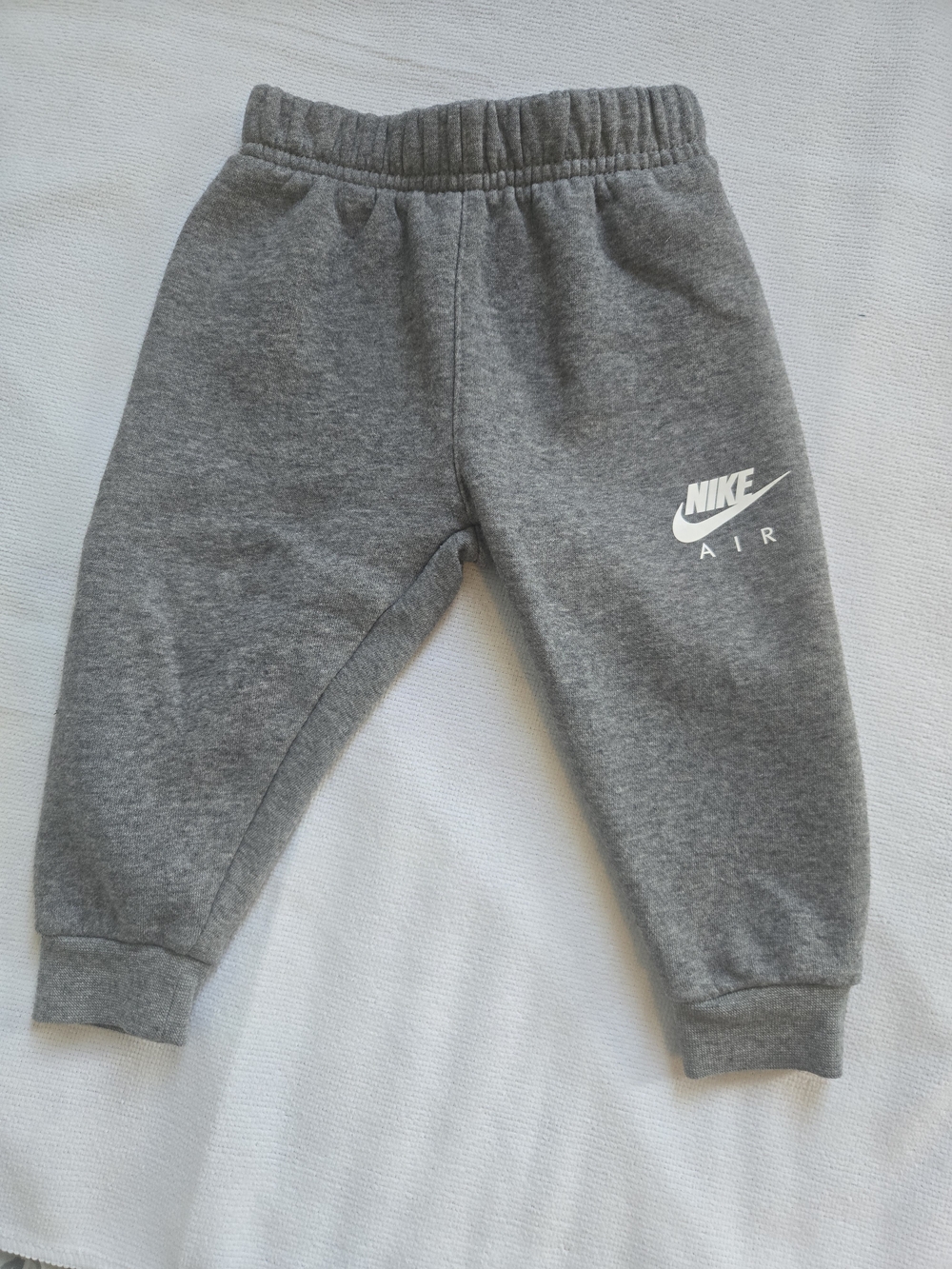 Nike Gray Kids Sweatpants with White Nike Air Logo